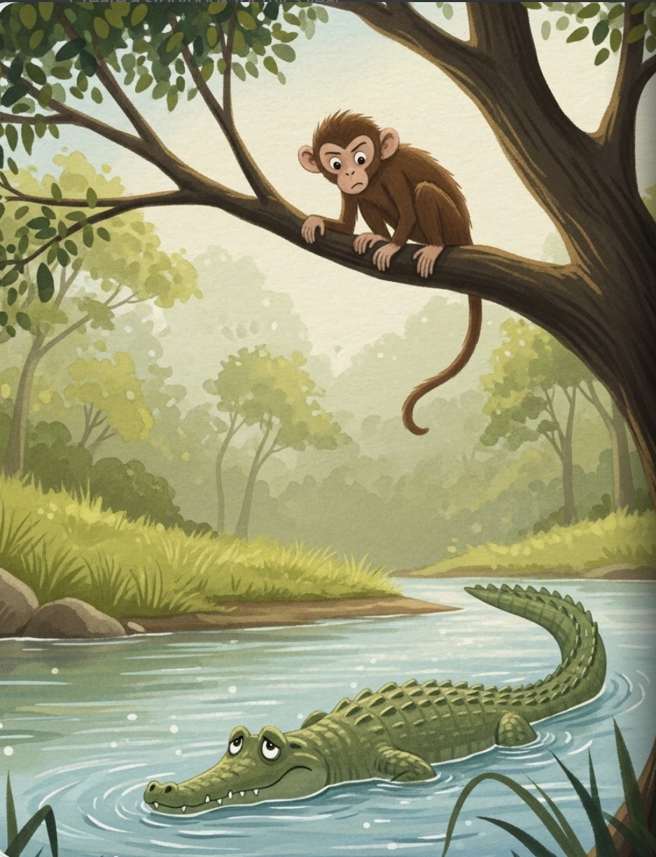 The Monkey and the Crocodile