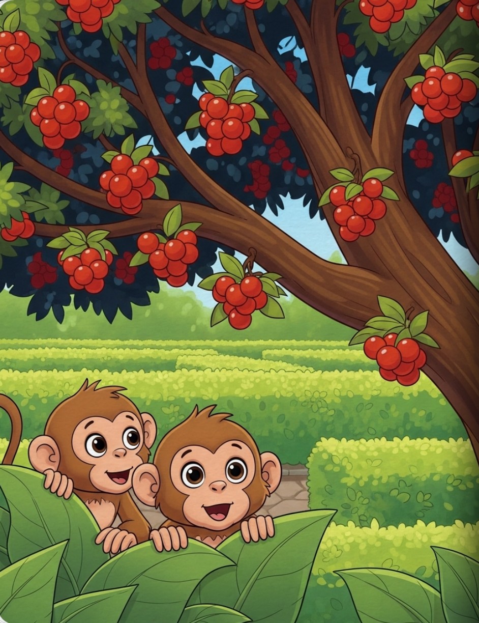 Berry Monkey Raspberry The Monkey and the Berry Tree